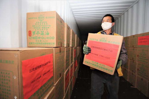 云南火车专列运输捐赠农产品驰援湖北