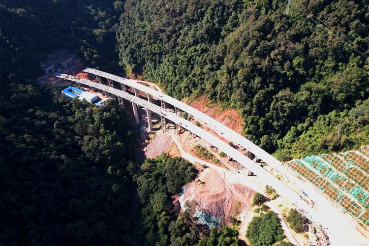 云南勐绿高速公路平掌1号大桥贯通